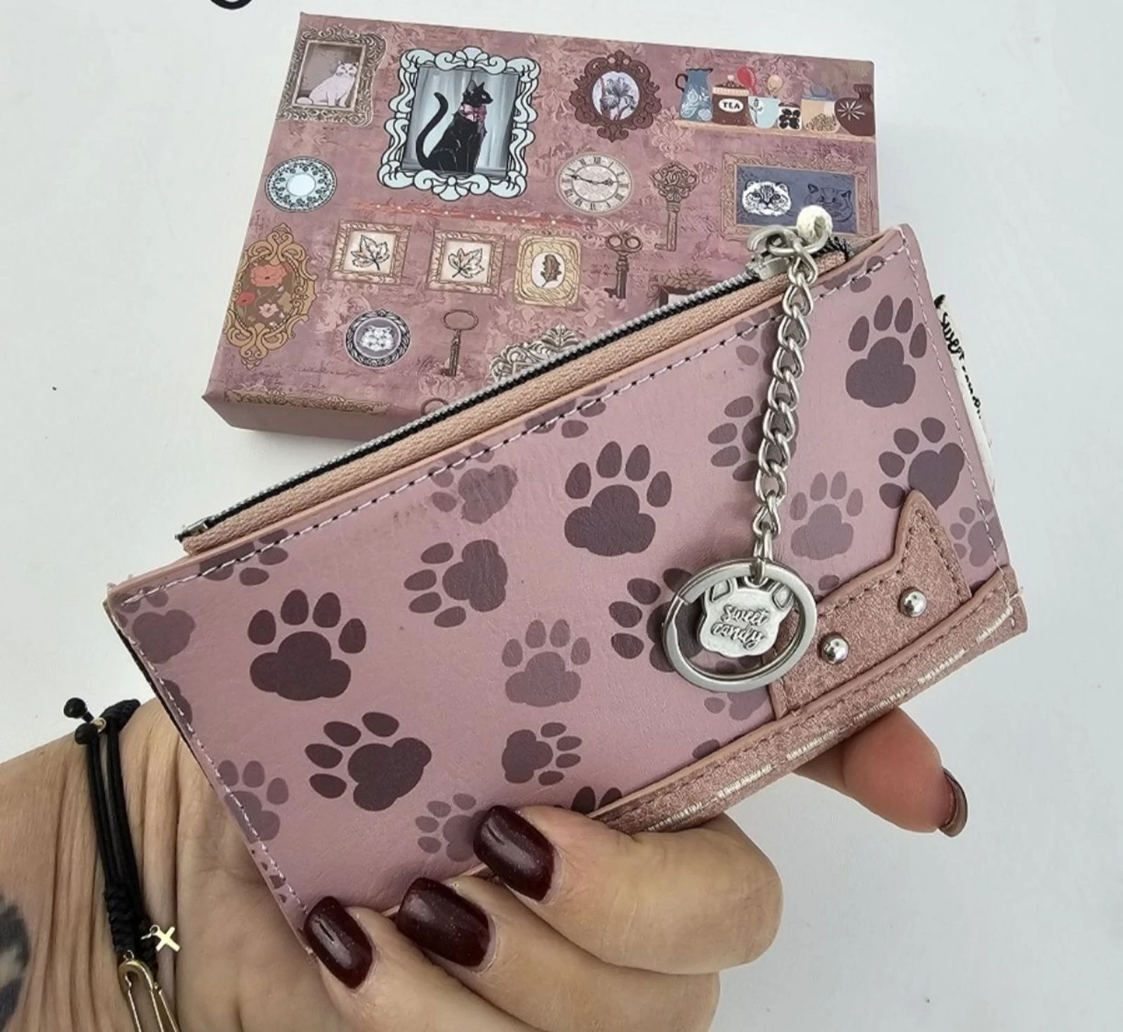 Carteira Monedero Sweet Candy Gatos rosa 🩷 – photo 2
